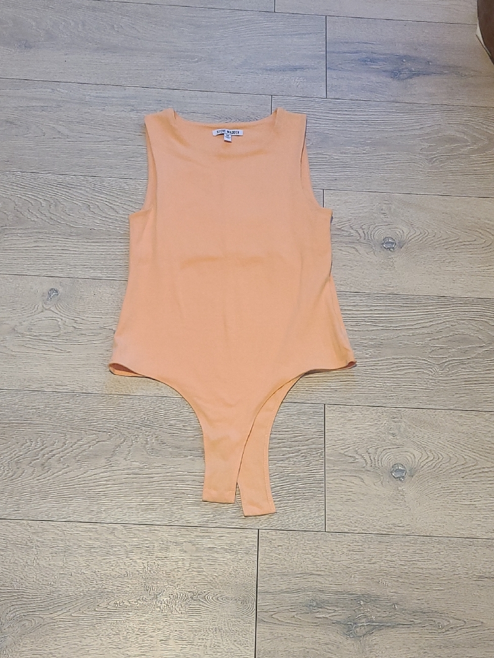 Steve Madden Sleeveless Peach Kids One-Piece Bodysuit